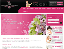 Tablet Screenshot of floralfrenzy.com.au